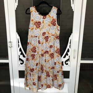 Floral, tiered dress, New Directions tiered dress, Cottagecore dress, sz small